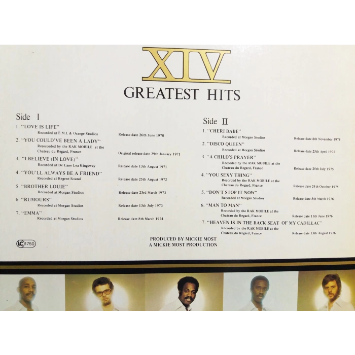 HOT CHOCOLATE GREATEST HITS MUSIC LP