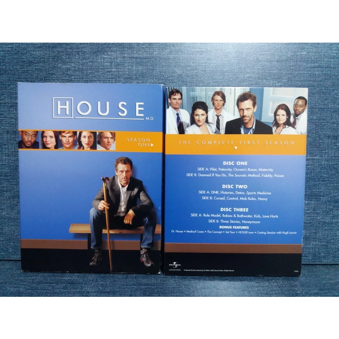 HOUSE SEASON ONE 3 DISK BOX DVD FİLM (İNGİLİZCE)