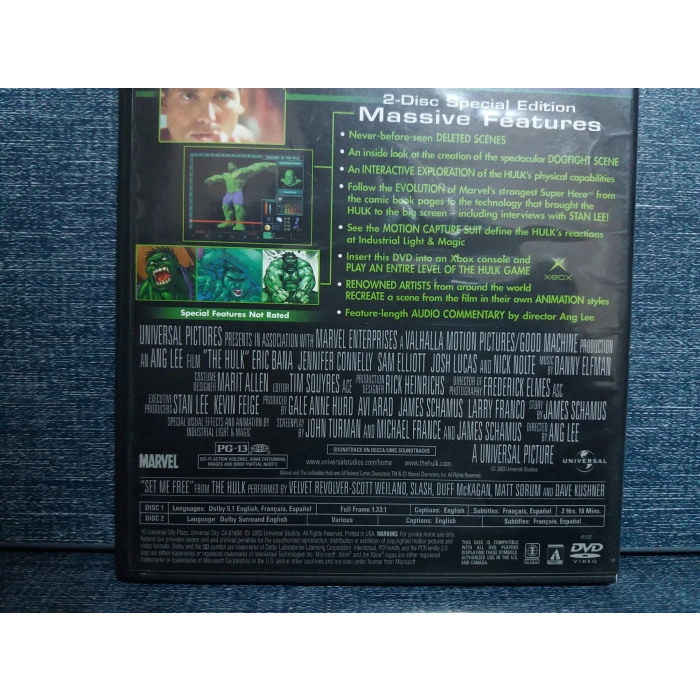 HULK SPECIAL EDITION DVD FİLM (İNGİLİZCE-2 DISK)