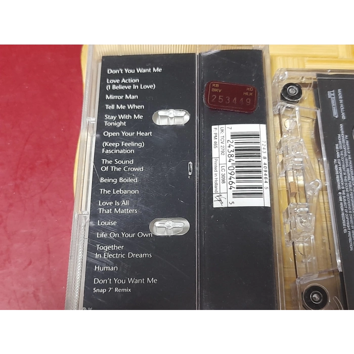 HUMAN LEAGUE GREATEST HITS MÜZİK KASET