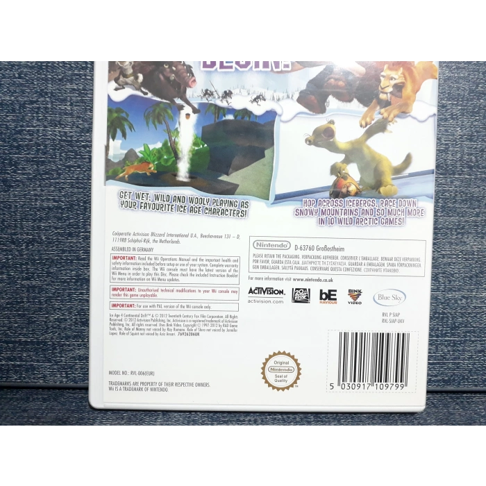 ICE AGE 4 NINTENDO WII OYUN