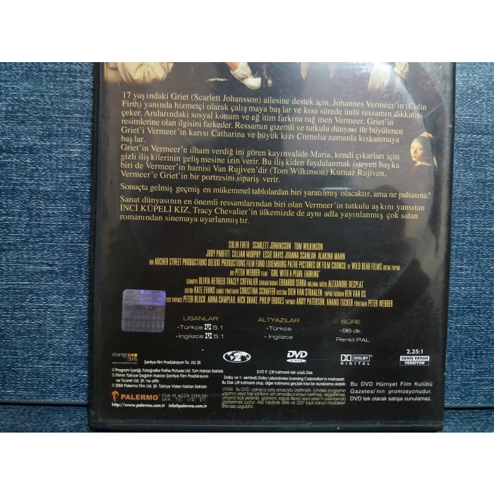 İNCİ KÜPELİ KIZ DVD FİLM