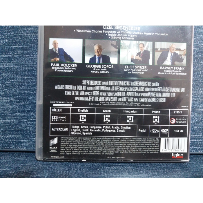 INSIDE JOB  DVD FİLM