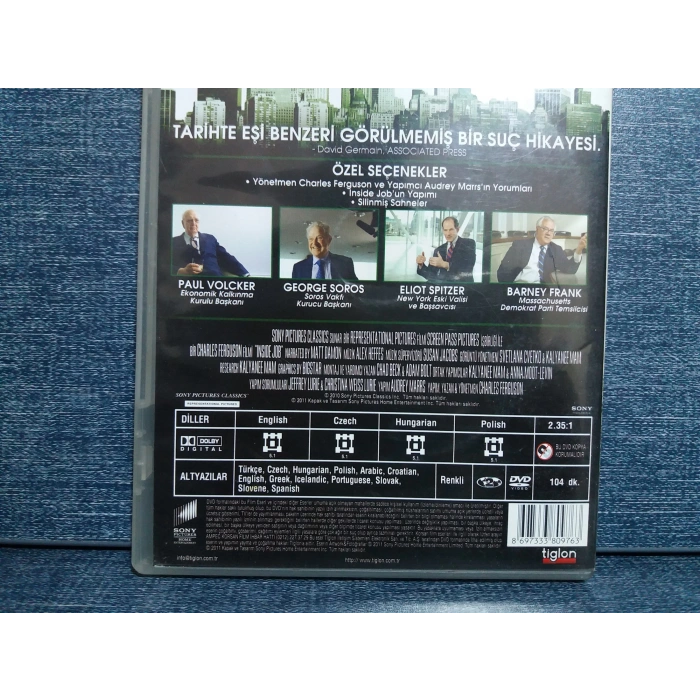 INSIDE JOB DVD FİLM