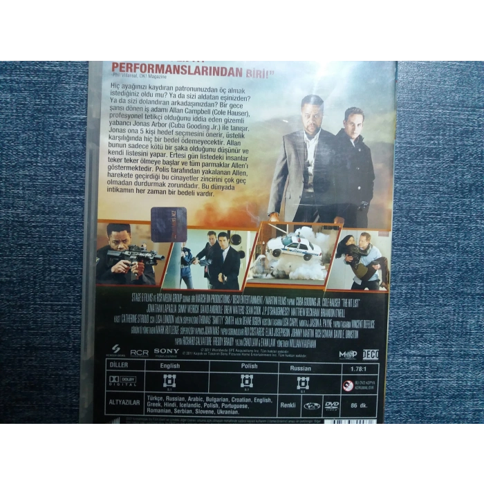 İNTİKAM LİSTESİ DVD FİLM