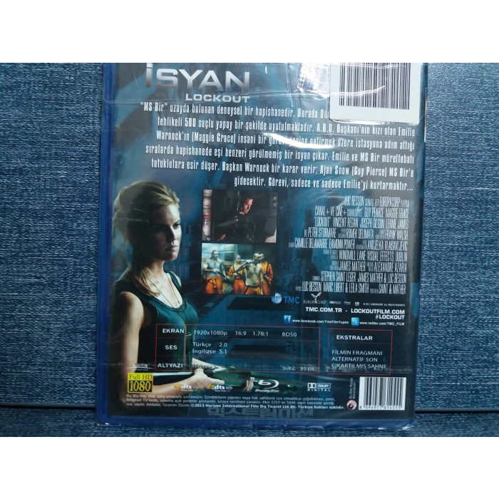 İSYAN LOCKOUT FİLM BLURAY (SIFIR)