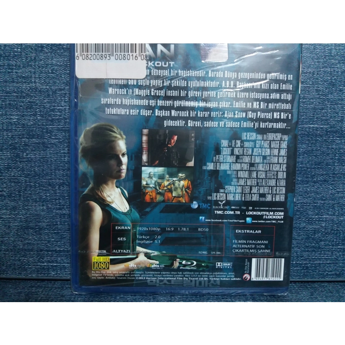 İSYAN LOCKOUT FİLM BLURAY (SIFIR)