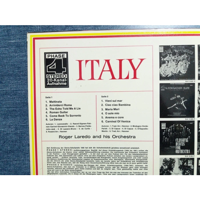 ITALY ROGER LAREDO ORCHESTRA MUSIC LP