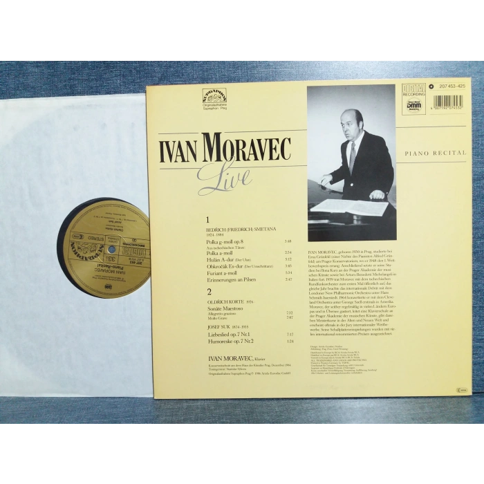 IVAN MORAVEC LIVE PIANO RECITAL LP ALBUM