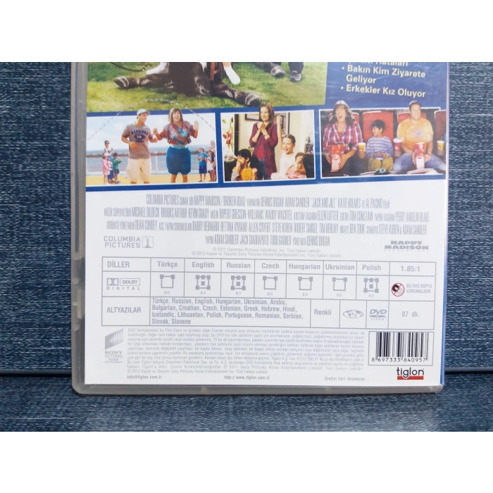 JACK JILL ADAM SANDLER DVD FİLM