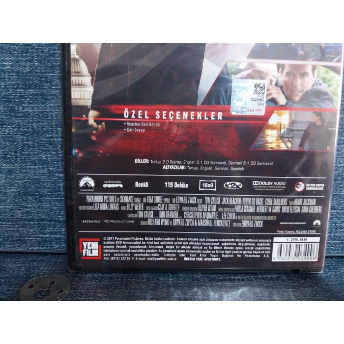 JACK REACHER ASLA GERİ DÖNME DVD FİLM