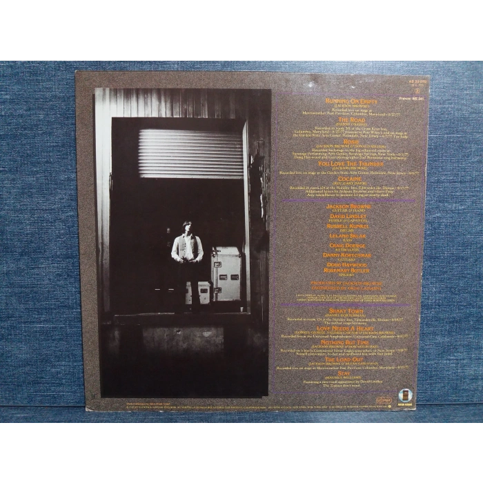 JACKSON BROWNE RUNNING ON EMPTY LP