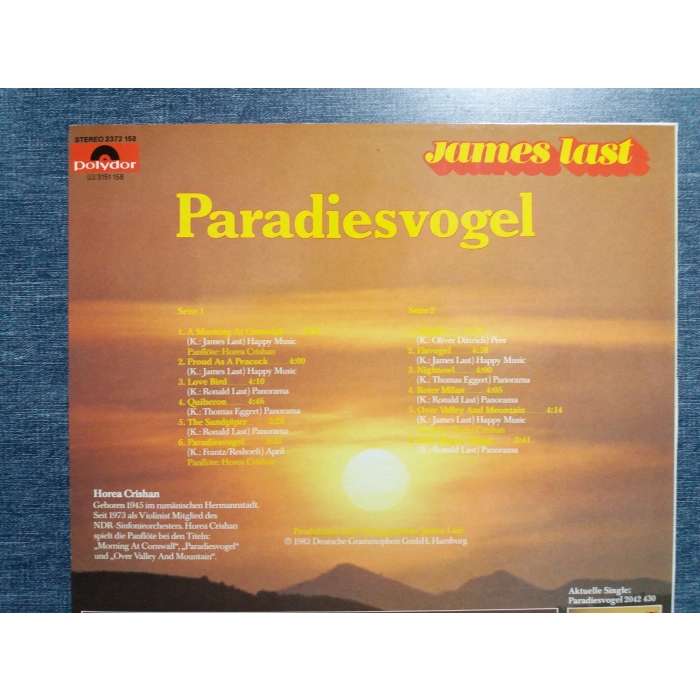 JAMES LAST PARADISE VOGEL  LP
