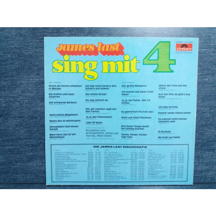 JAMES LAST SING MIT 4 MUSIC LP