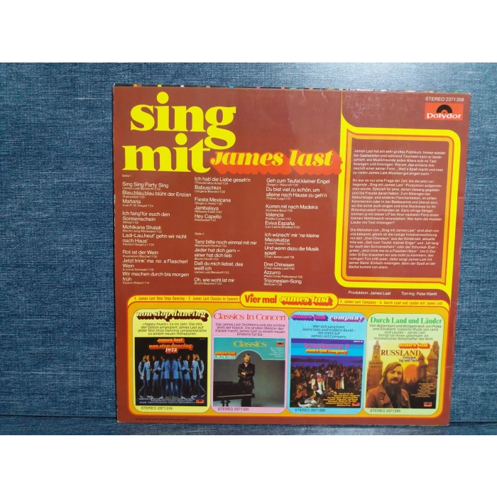 JAMES LAST SING MIT LP