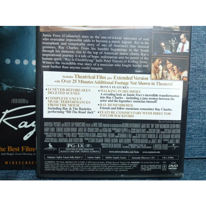 JAMIE FOXX RAY CHARLES DVD FİLM ( İNGİLİZCE )