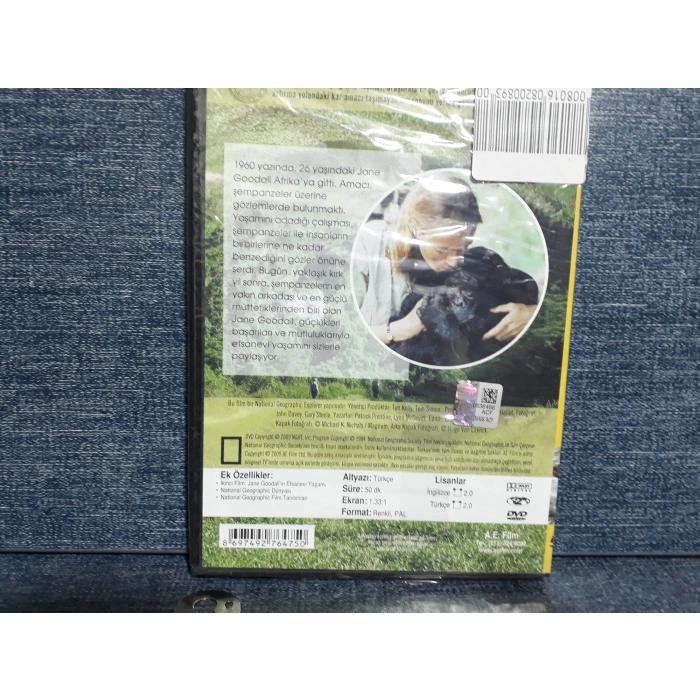 JANE GOODALL VAHŞİ ŞEMPANZELER DVD (SIFIR)
