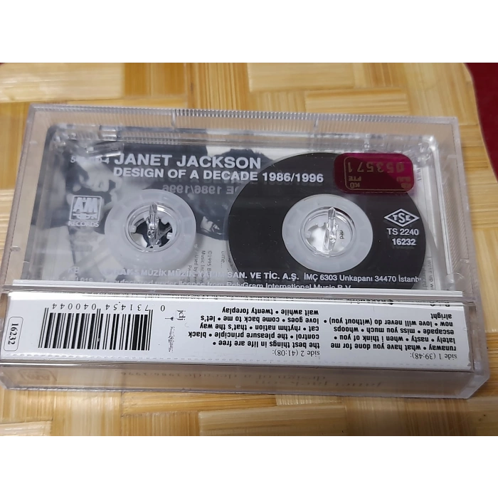 JANET JACKSON DESIGN OF A DECADE MÜZİK KASET