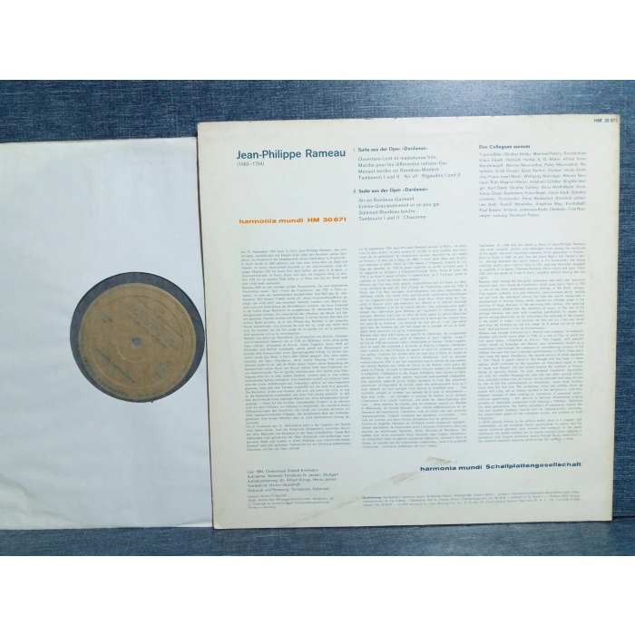 JEAN PHILIPPE RAMEAU DARDANUS COLLEGIUM AUREUM