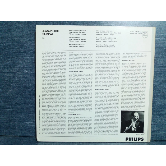 JEAN PIERRE RAMPAL FLOTEN IN SANS SOUCI LP (KALIN KAPAK)