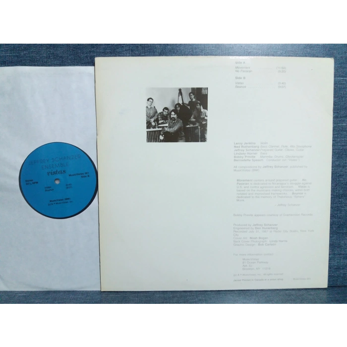 JEFFREY SCHANZER ENSEMBLE VISTAS MUSIC LP