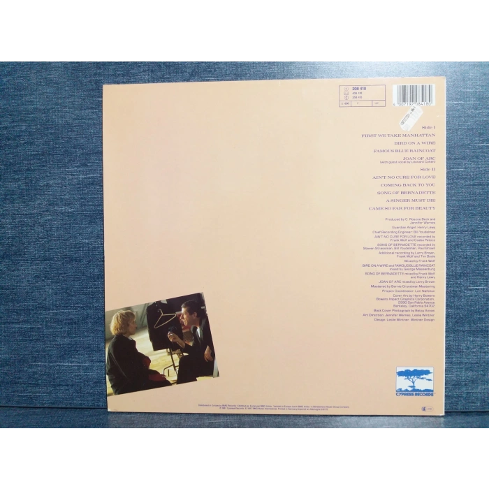 JENNIFER WARNES FAMOUS BLUE RAINCOAT MUSIC LP