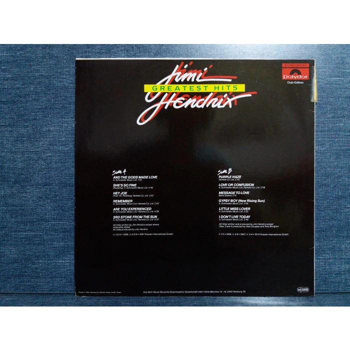 JIMI HENDRIX GREATEST HITS LP