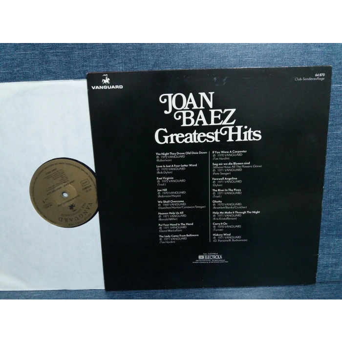 JOAN BAEZ GREATEST HITS MUSIC LP