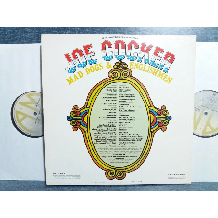 JOE COCKER MAD DOGS ENGLISHMEN SOUNDTRACK MUSIC 2 LP