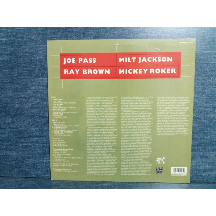 JOE PASS MILT JACKSON RAY BROWN MICKEY ROKER