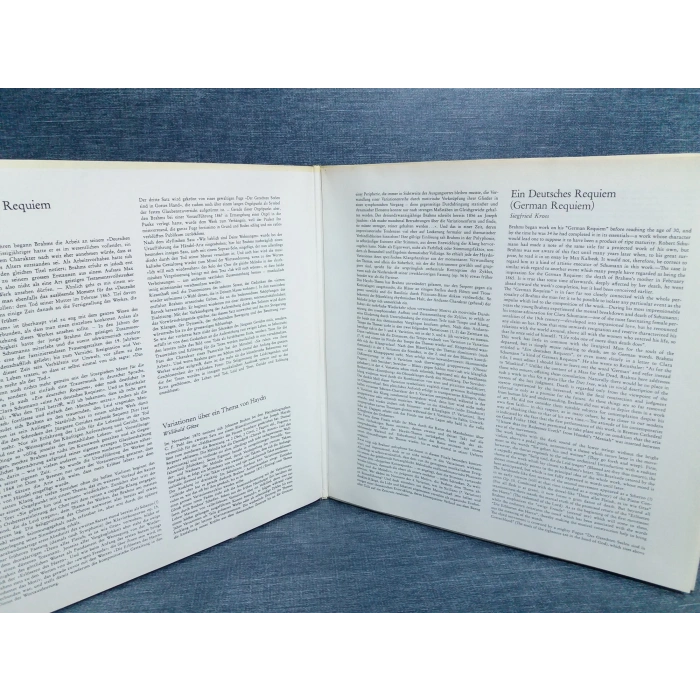 JOHANNES BRAHMS DEUTSCHES REQUIEM KARAJAN 2 LP