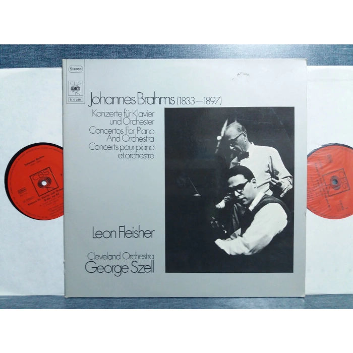 JOHANNES BRAHMS PIANO CONCERTOS LEON FLEISHER 2 LP