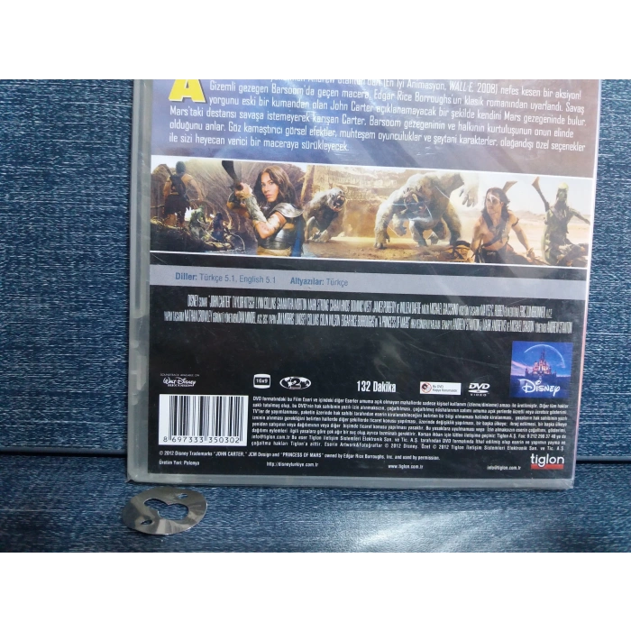 JOHN CARTER İKİ DÜNYA ARASINDA DVD FİLM (SIFIR)