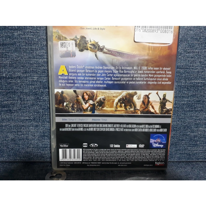 JOHN CARTER İKİ DÜNYA ARASINDA DVD FİLM (SIFIR)