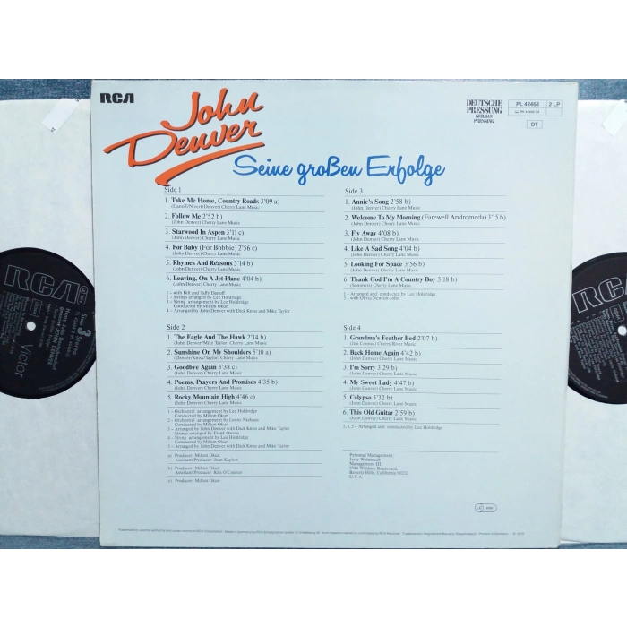 JOHN DENVER GREATEST ALBUM 2 LP