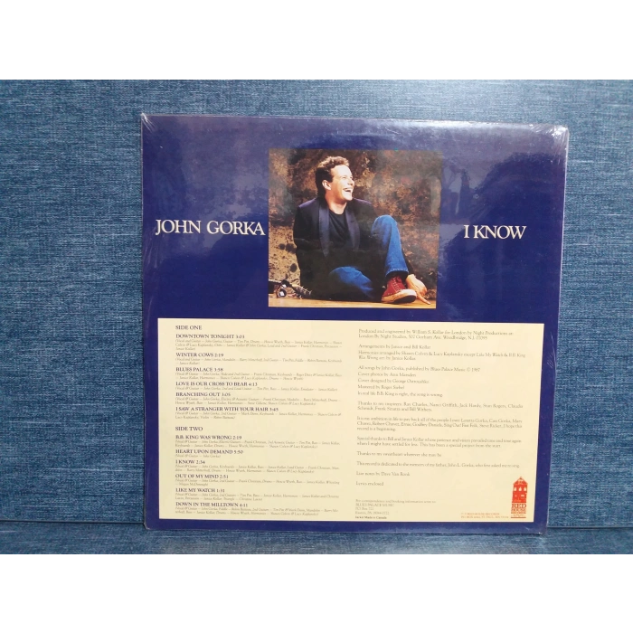 JOHN GORKA I KNOW MUSIC LP (SIFIR)