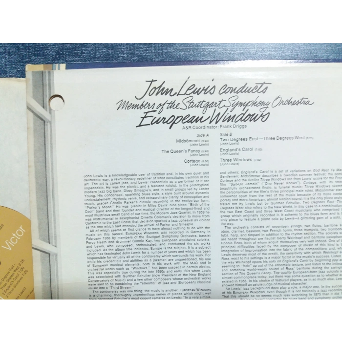 JOHN LEWIS EUROPEAN WINDOWS MUSIC LP