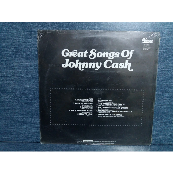 JOHNNY CASH GREAT SONG OF LP  (SIFIR)