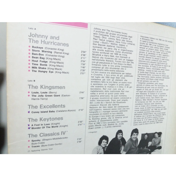 JOHNNY HURRICANES KINGSMEN EXCELLENTS KEYTONES CLASSIC VI LP