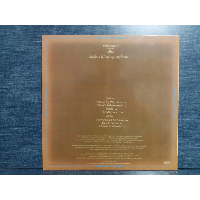 JON AND VANGELIS THE FRIENDS OF MR CAIRO  LP