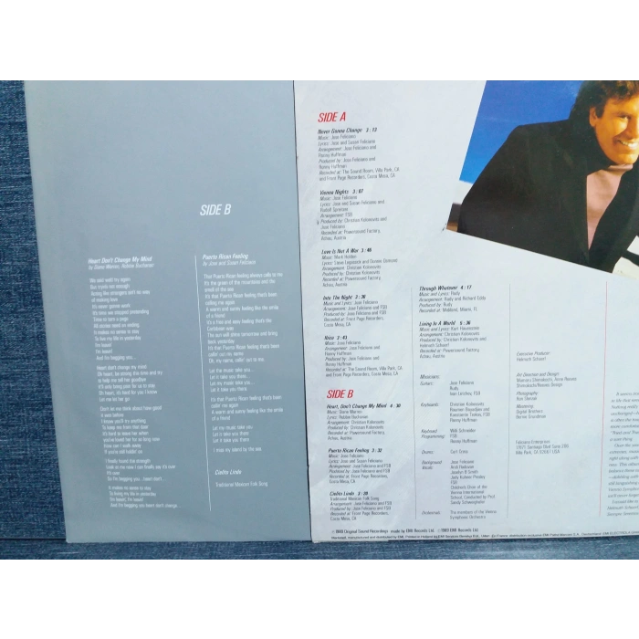 JOSE FELICIANO I M NEVER GONNA CHANGE MUSIC LP