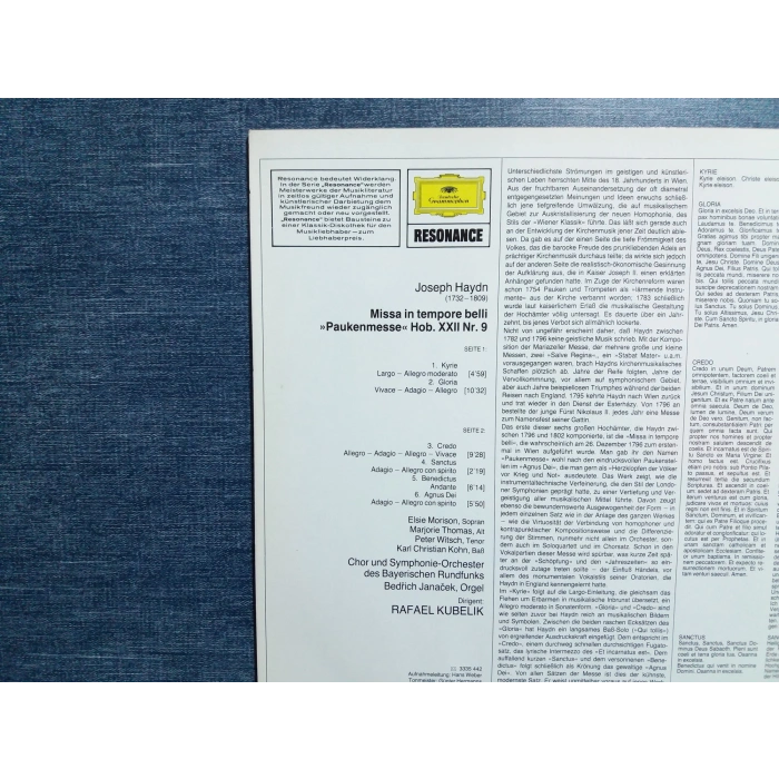 JOSEPH HAYDN PAUKENMESSE