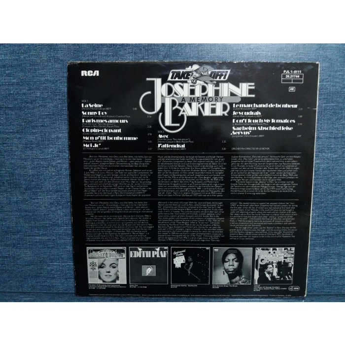 JOSEPHINE BAKER A MEMORY MUSICAL SOUNDTRACK LP