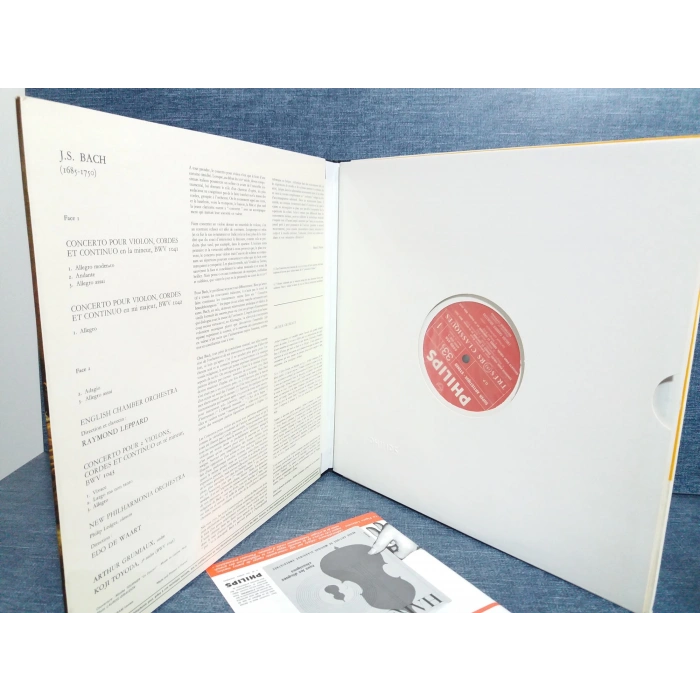 J.S. BACH CONCERTOS POUR VILON RAYMOND LEPPARD LP