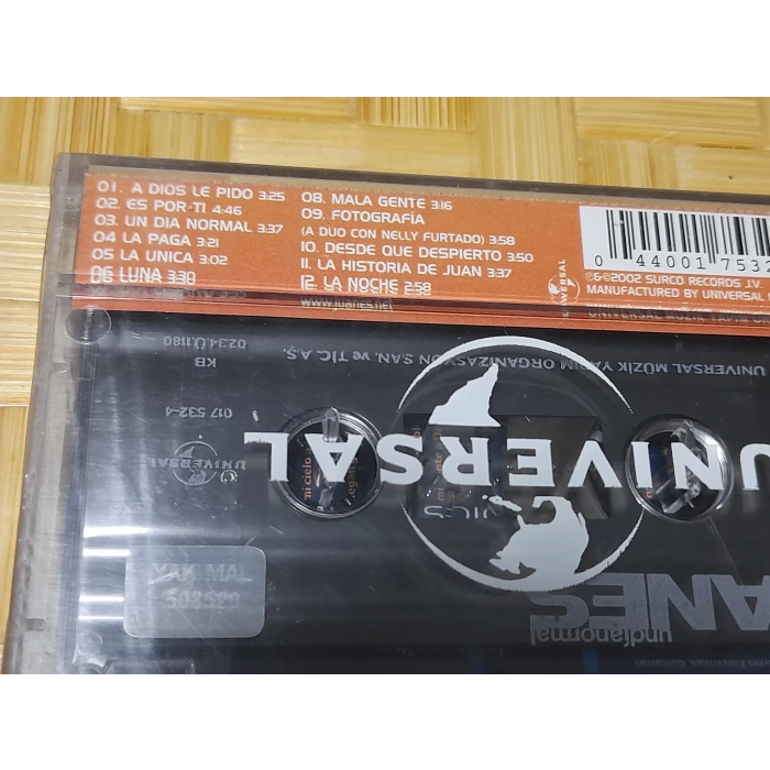 JUANES UN DIA NORMAL MÜZİK KASET