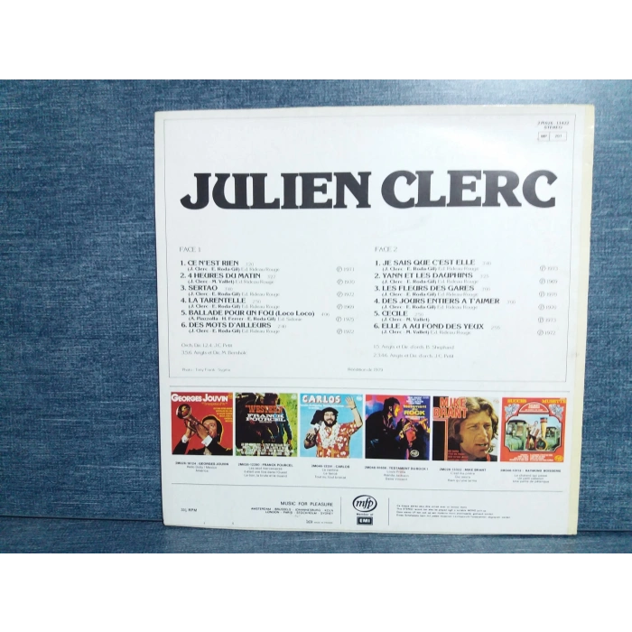 JULIEN CLERC  MUSIC LP