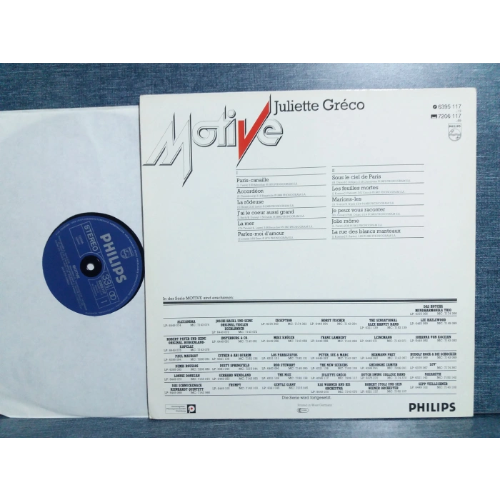 JULIETTE GRECO MUSIC LP