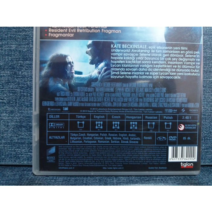 KARANLIKLAR ÜLKESİ UYANIŞ UNDERWORLD DVD FİLM