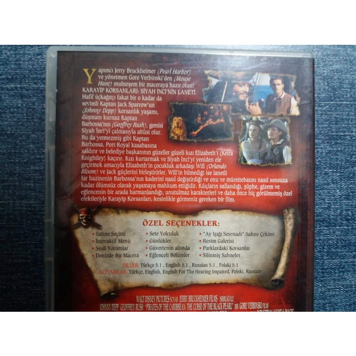 KARAYİP KORSANLARI SİYAH İNCİNİN LANETİ DVD ( 2 DISK )