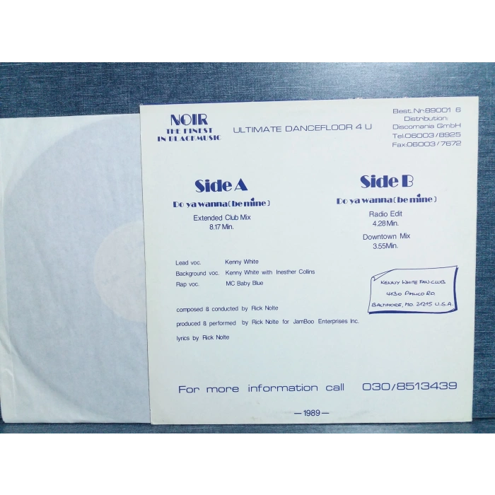 KENNY WHITE DO YA WANNA MAXI LP